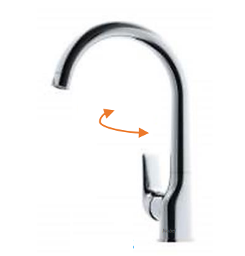 NN-9928 | Kitchen Sink Mixer - Chrome Polish
