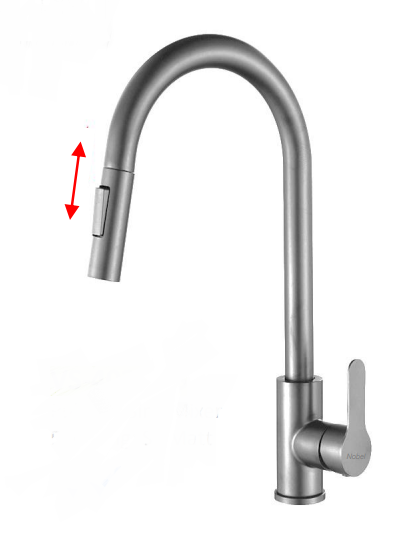 NVS-4021-SS | Pull-out Sink Mixer - Stainless Steel Matt