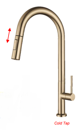 NVS-4320-Gold | Pull-out Sink Tap - Gold