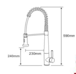 NVS-5177-SS | Kitchen Sink Mixer - Stainless Steel Matt