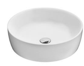 NC-406-WT | Ceramic Art Basin - Matt White