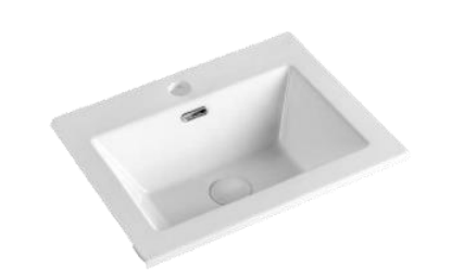 NC-5040 | Ceramic Insert Basin - White