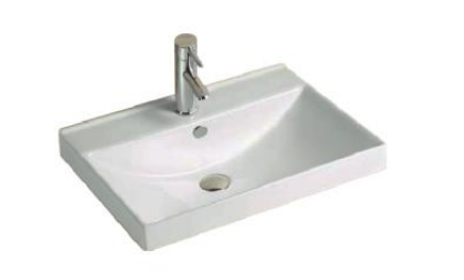 NC-5077 | Ceramic Insert Basin - White