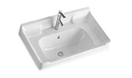 NC-6088 | Ceramic Insert Basin - White