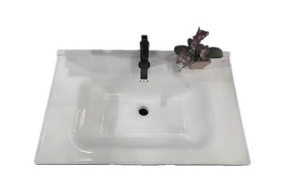 NC-7096 | Ceramic Insert Basin - White