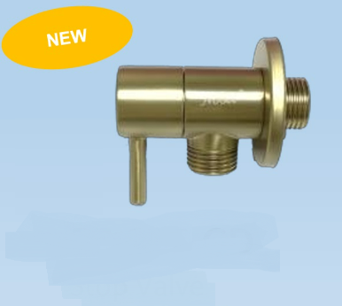 NBS-807-GD | Angle Valve - Brushed Gold