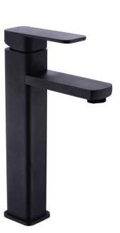 NN-7701C-BK | Tall Basin Mixer - Matt Black