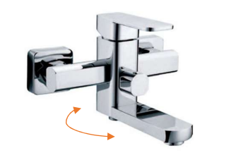 NN-7702B-CP | Bath-Shower Mixer - Chrome Polish