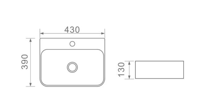 D1002115 | Wall Hung Basin