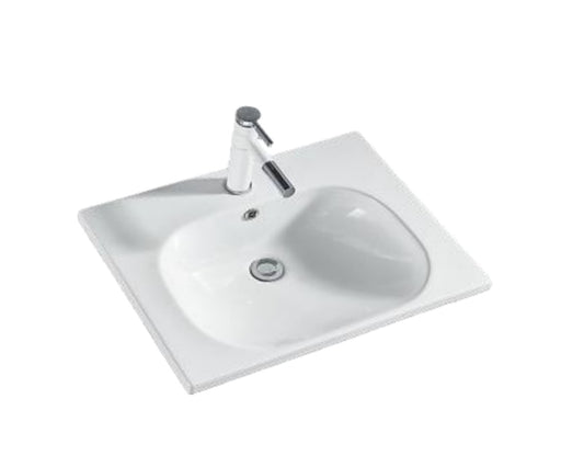 NC-610A | Ceramic Insert Basin - White