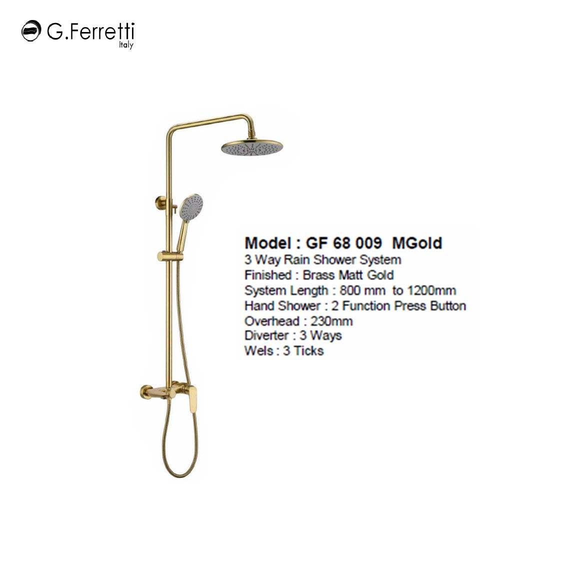 GGF 68009 MGOLD | 68 MATT GOLD SERIES