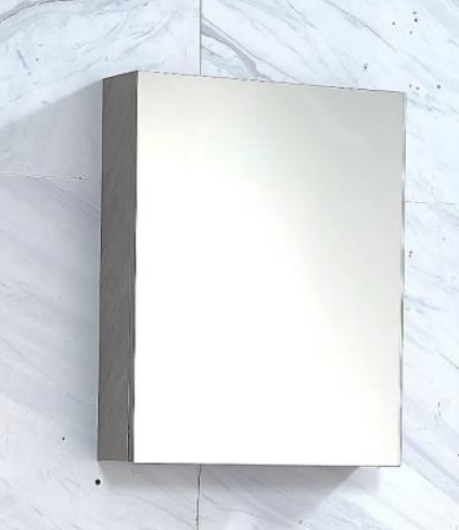 NMCB-611 | PVC Mirror Cabinet - Dark Marble/Grey Marble/White Marble