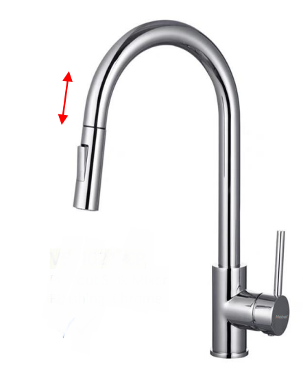 NVS-4021-CP | Pull-out Sink Mixer - Chrome Polish