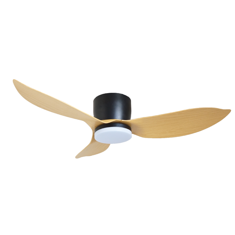 Mistral Solar 36 Ceiling Fan, black with wood - ThatRenoStore