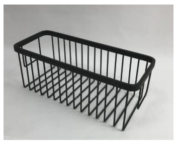 NFS-3003 BK-12" | Shampoo Basket - Matt Black