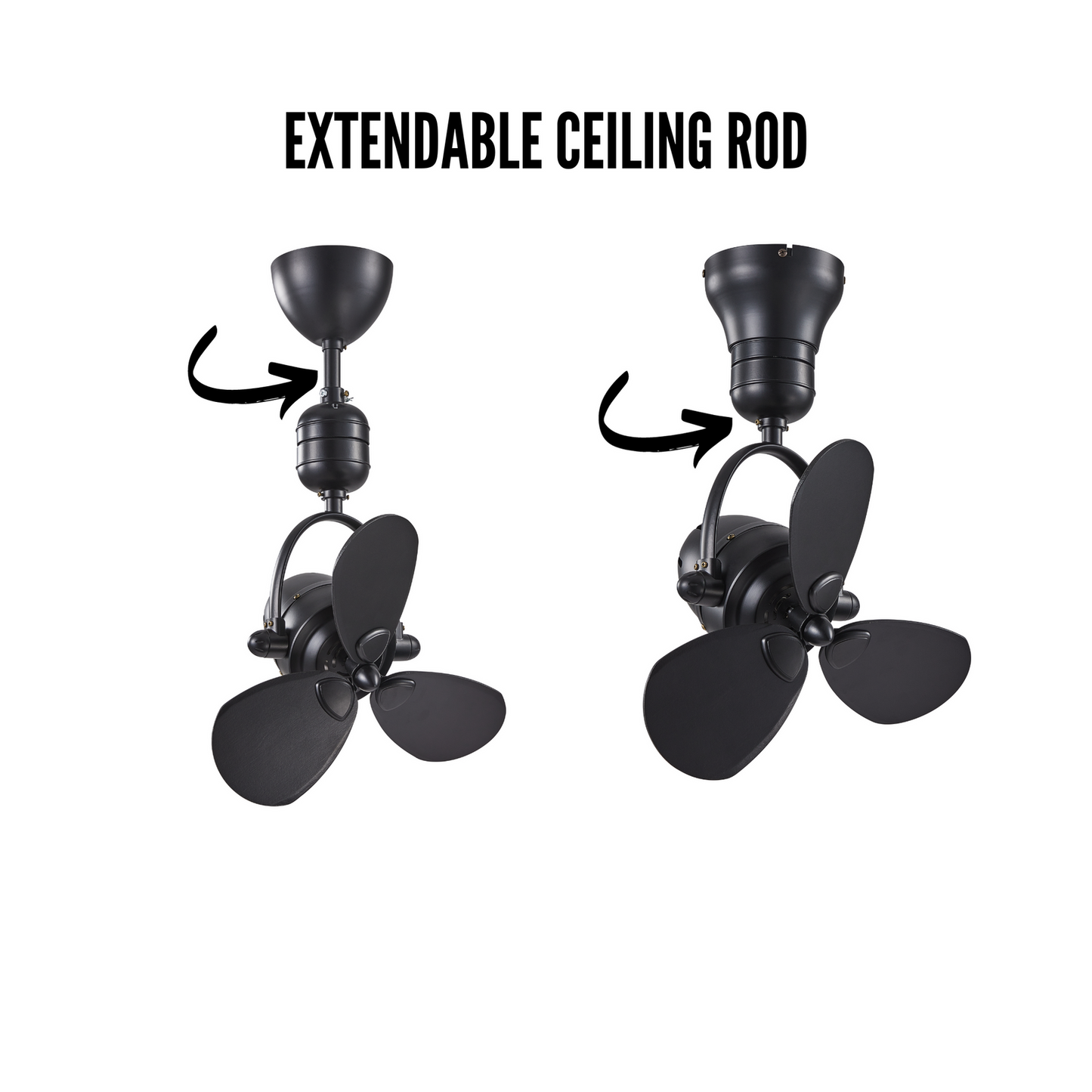 DUO HAGER Ceiling Fan, view 3 - ThatRenoStore