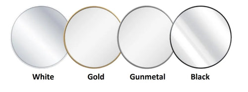 NMRG-180 | Mirror with Frame - Black Matt/Gunmetal/Brushed Gold/White Matt - ThatRenoStore