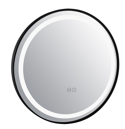 QQNTL-JRO7B-LED | LED Light Mirror with Anti-fog(Round) - ThatRenoStore
