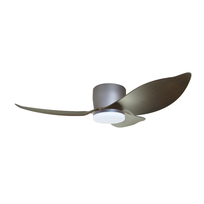 Mistral Solar 36 Ceiling Fan, grey with wood - ThatRenoStore
