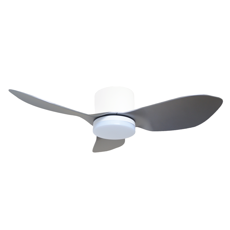 Mistral Solar 36 Ceiling Fan, grey with white - ThatRenoStore