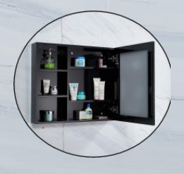 NMCB-660 | Mirror Cabinet - Dark Marble/Sand Beige Marble/White Marble