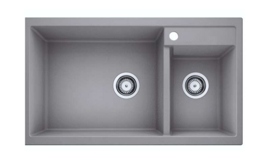 NSG-860 | Granite Kitchen Sink - Grey Spot/Dark Grey