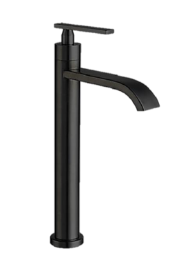 NN-9322T BK/GM | Tall Rainfall Basin Tap - Matt Black/Gunmetal