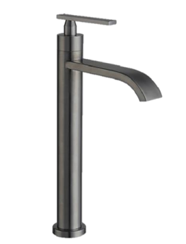 NN-9322T BK/GM | Tall Rainfall Basin Tap - Matt Black/Gunmetal